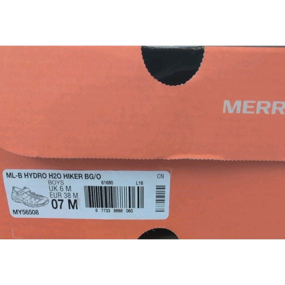 Merrell ML Hydro H20 Hiker Sandals -Boys Size 7 - Black - New - Picture 5 of 5
